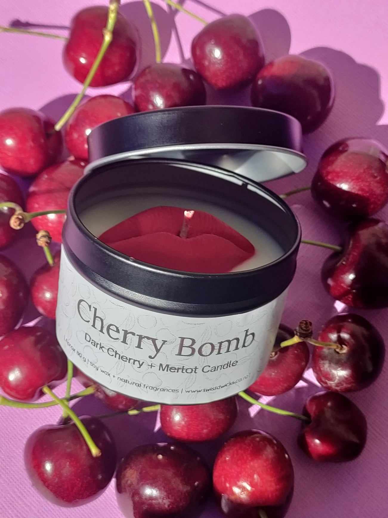 Cherry Bomb Soy Candle 80g